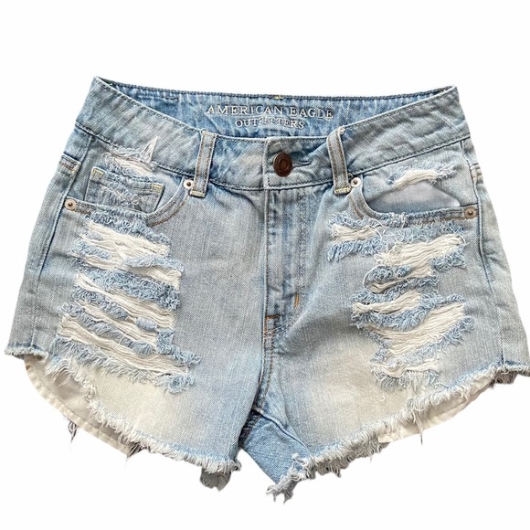 American Eagle Outfitters Pants - American Eagle Hi Rise Festival Denim Shorts